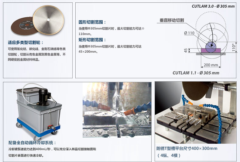 法国朗普朗(lamplan)金相制样手动自动一体切割机